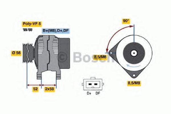 BOSCH 0 123 325 006 Alternator